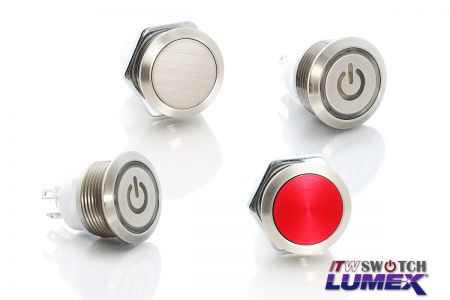 19mm 5A/28VDC SnapAction Pushbutton Switches